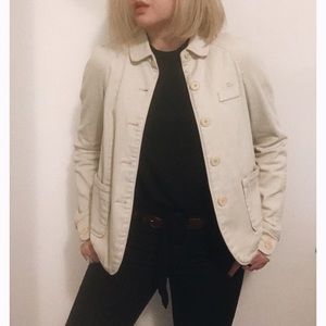 Lacoste Women Khaki Jacket Coat Light Beige